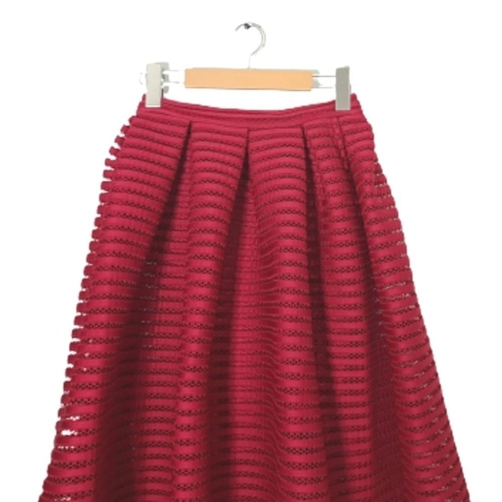 MAJE Red Jam Puffball Skirt Women's Size US XS - Picture 5 of 15